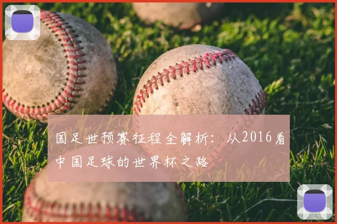 国足世预赛征程全解析：从2016看中国足球的世界杯之路